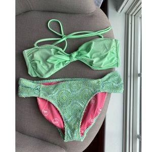 Victoria’s Secret Mint bandeau bikini set